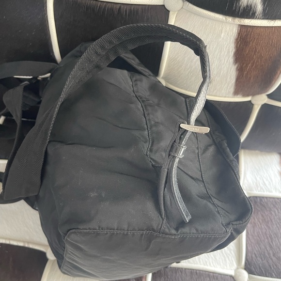 Authentic Prada Nylon Leather Backpack Black - Picture 9 of 16